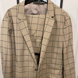 Asos skinny suit window plaid.